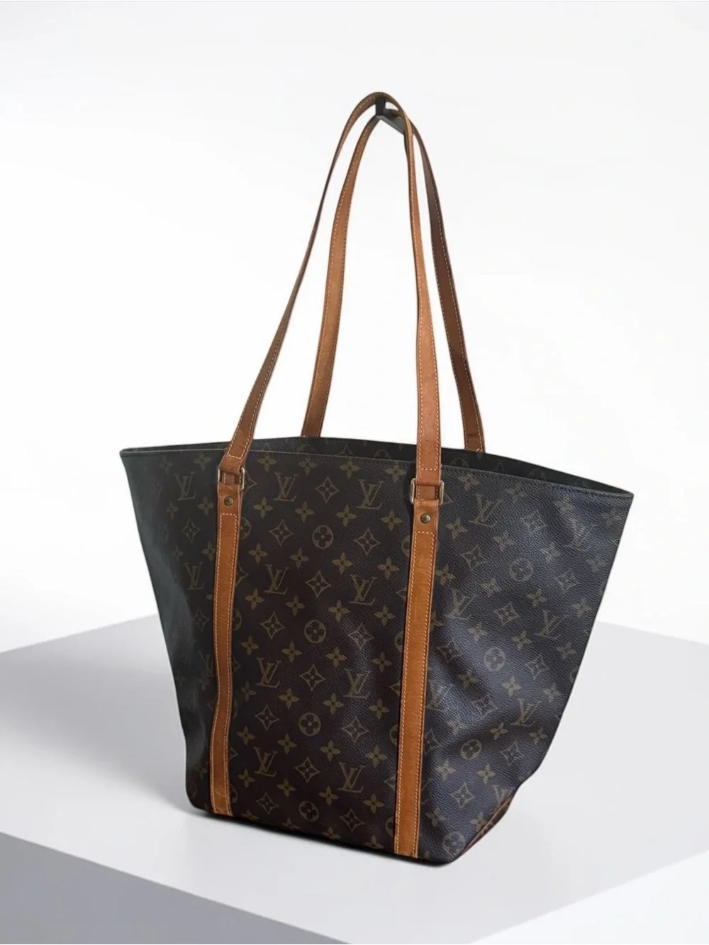 Louis Vuitton Vintage Monogram Sac Shopping Canvas GM Shoulder Tote MB0939